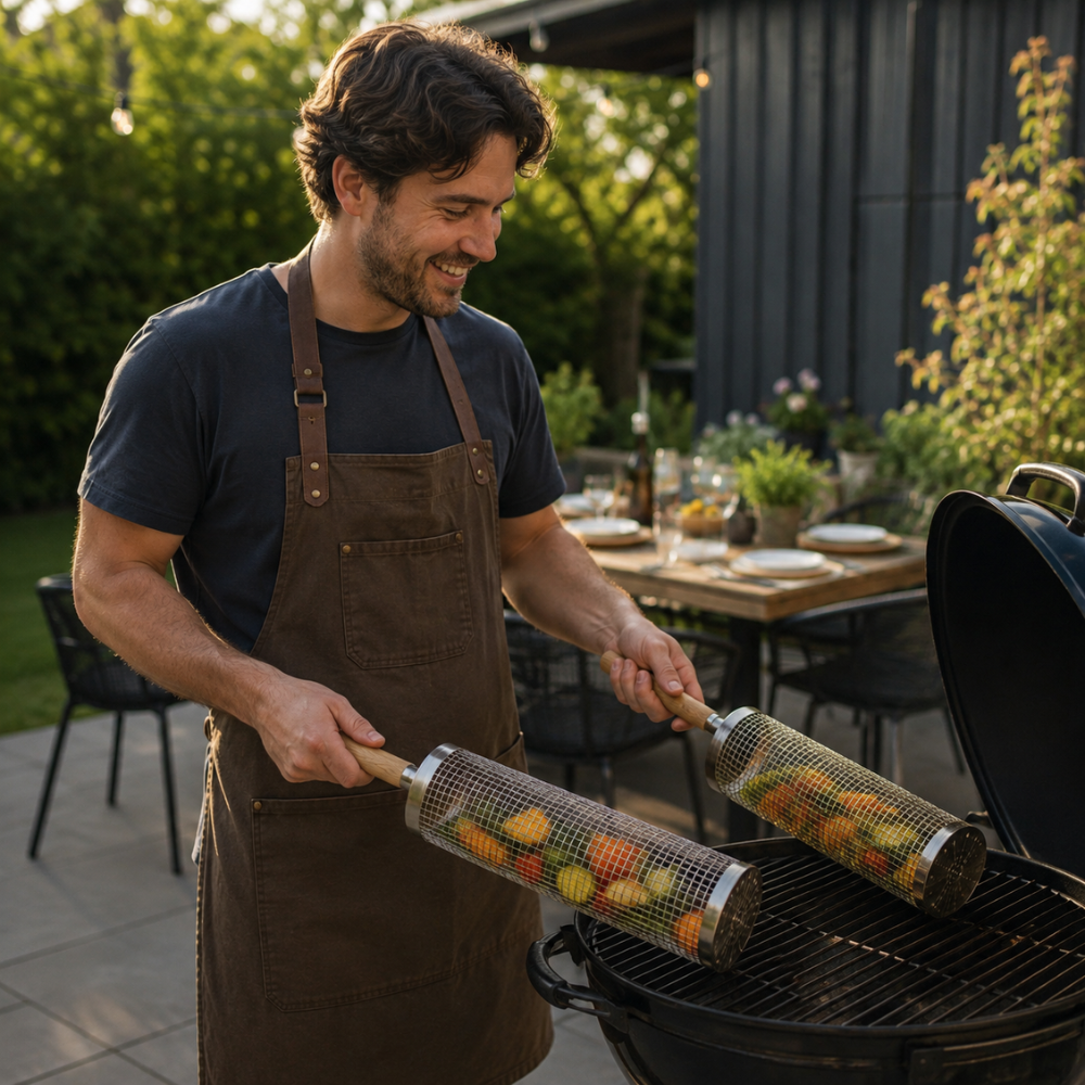 Grillo™ Rolling BBQ Basket